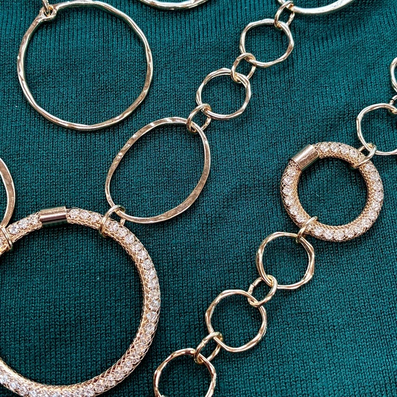 Upcycled Jewelry - [Sparkle Video] Jewelry Set: Matching Necklace, Bracelet, Earrings